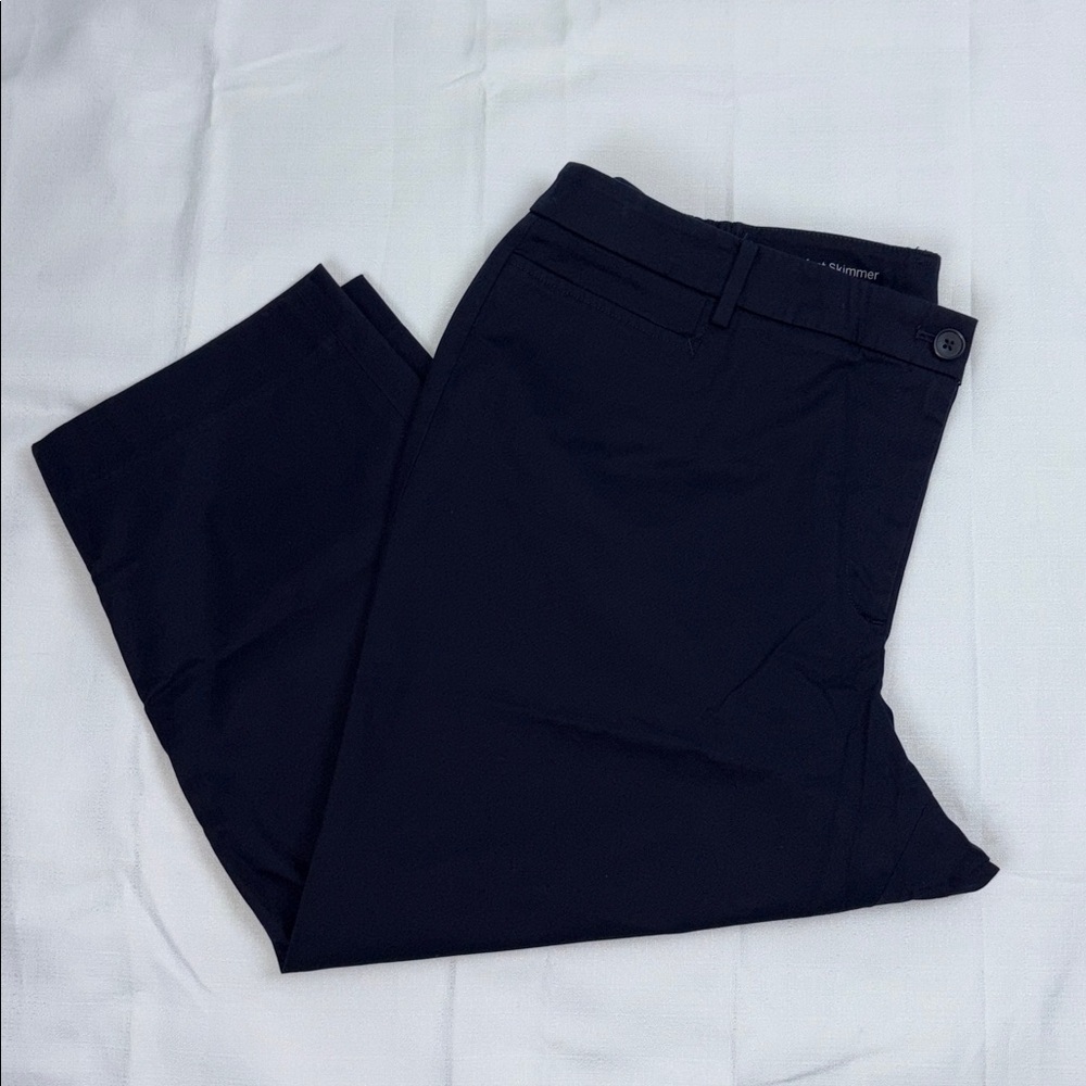 Talbots New Women’s 18W Navy‎ Blue Prefect Skimmer Cropped Pant
